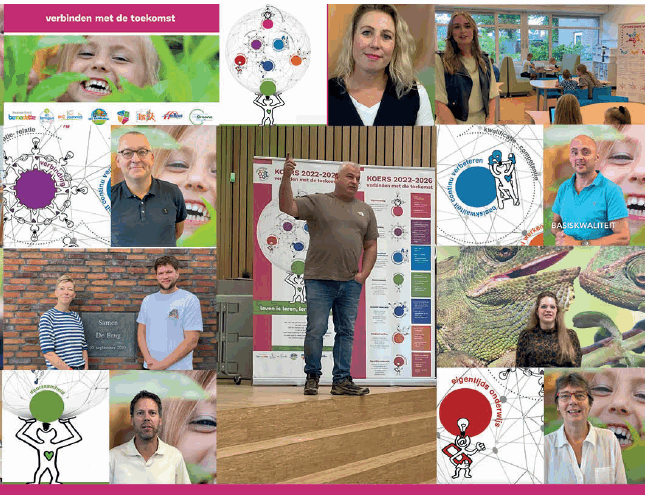 Afbeelding met fragmenten uit de video die vertoond is op de stichtingsdag.